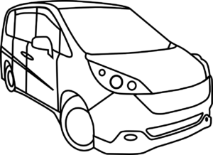 Image Graphical Representation of a Mini Van