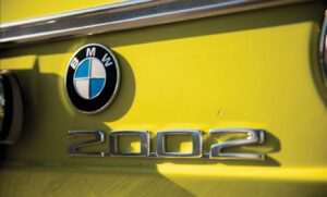 Image of a closeup of a BMW 2002