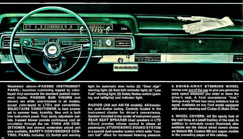 Ford Galaxie 500 1965 Dashboard