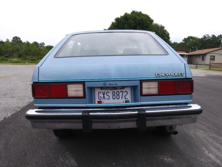 Chevette Rear Profile - I really liked the large lights