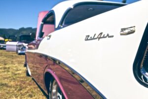 Image of the rear left quarter of a Classic Chevy Bel Air