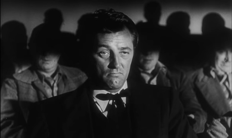 Robert Mitchum still from The Night of The Hunter