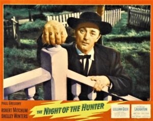 Poster for the movie "The Night of The Hunter"