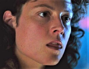 Image of Sigourney Weaver in the movie Alien
