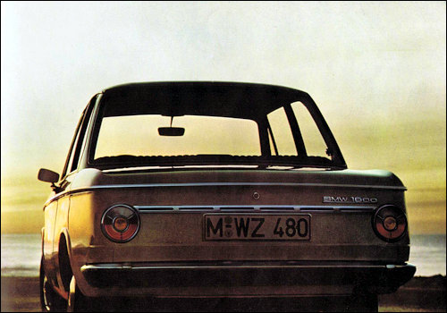 Rear Profile of the 1966 BMW 1600