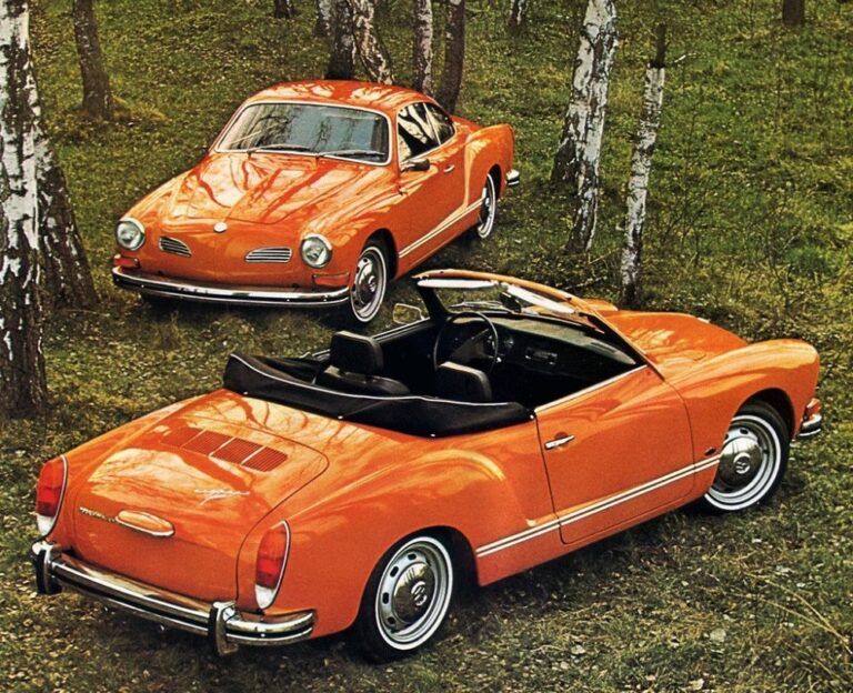 1971 VW Type 14 Karmann Ghia Coupe and Cabriolet