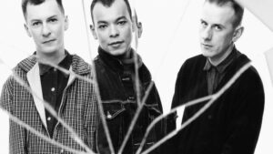 B/W Image of Fine Young Cannibals pop group