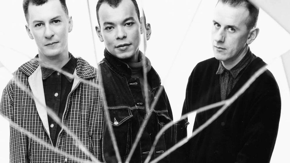 B/W Image of Fine Young Cannibals pop group