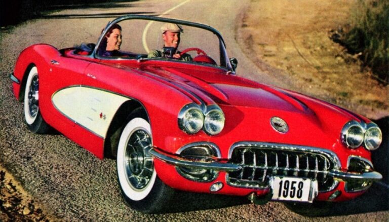 1958 Corvette C1 - Double Headlights Introduced